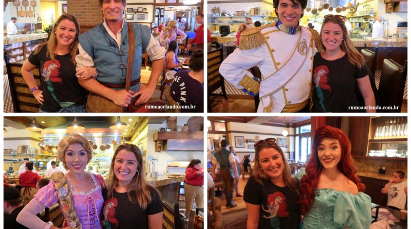 refeição com personagem em orlando