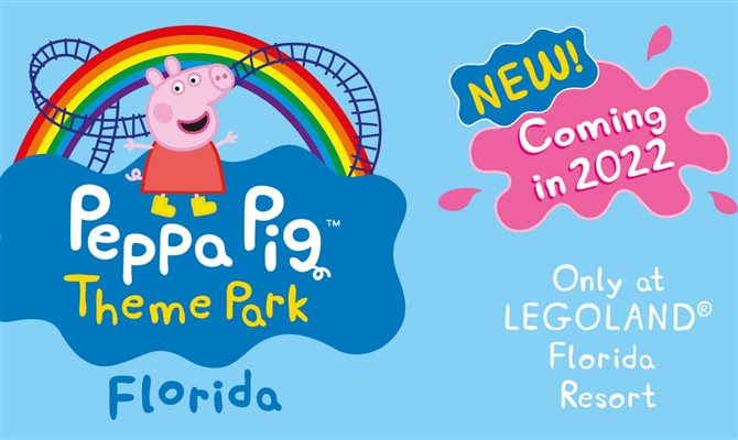 Legoland Florida anuncia novo parque temático da Peppa Pig para 2022