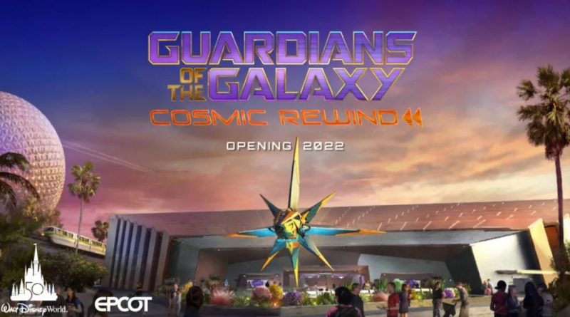 montanha russa Guardiões da Galaxia 1