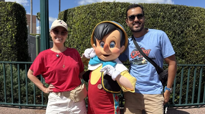 foto com personagens disney