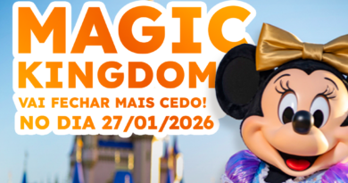 Magic Kingdom vai fechar mais cedo no dia 27/01/26 magic kingdom fecha cedo janeiro 2026